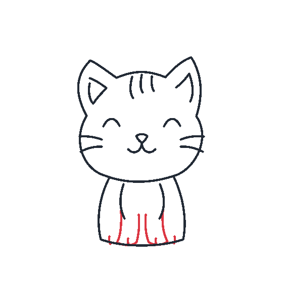 Front paws and toes