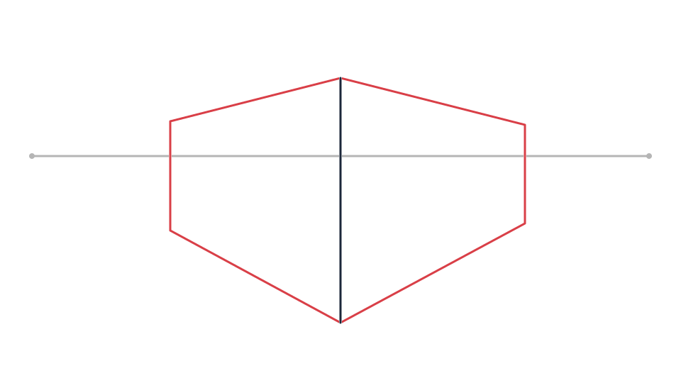 Drawing buildings tutorial: a simple two-point perspective sketch — step 3: Construct both walls