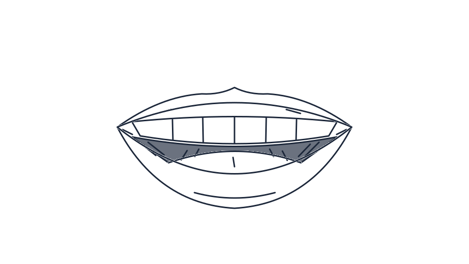 Open mouth drawing tutorial: lips, teeth and tongue in 6 steps — step 6: Build the darks gradually