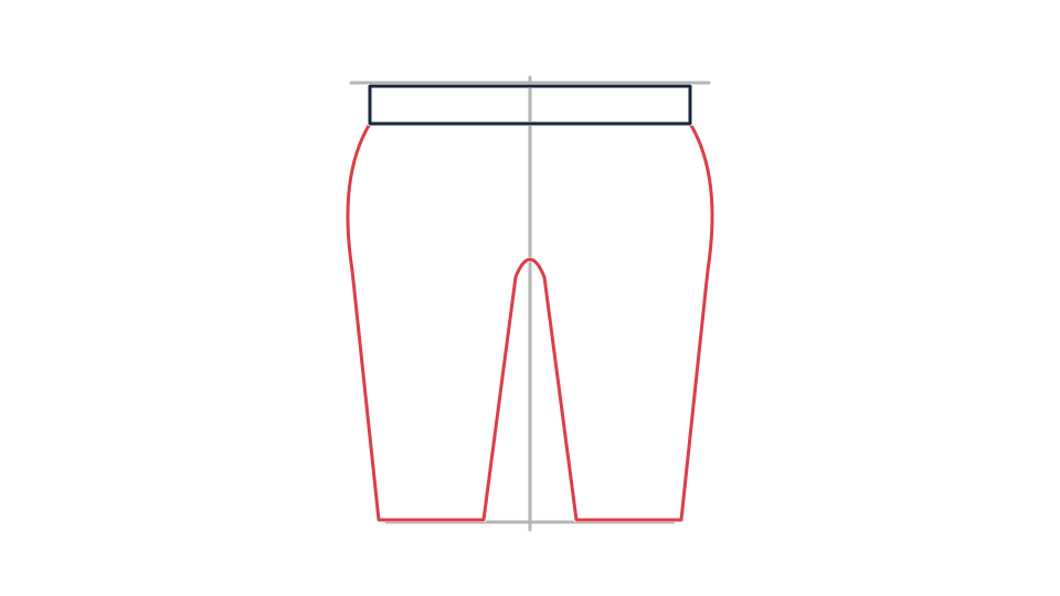 Ripped jeans drawing tutorial: folds, tears and denim in 6 steps — step 2: Shape the two legs