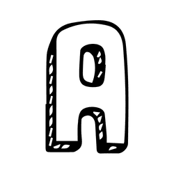 Alphabet drawing reference 1