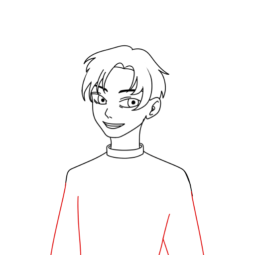Anime boy — step 11