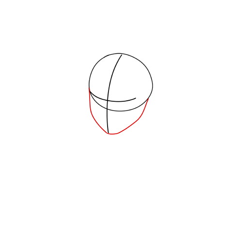 Anime boy — step 3