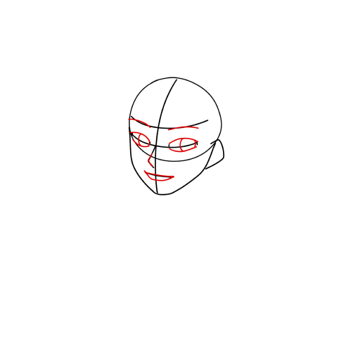 Anime boy — step 5
