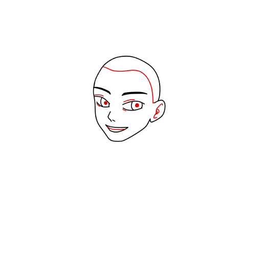 Anime boy — step 6