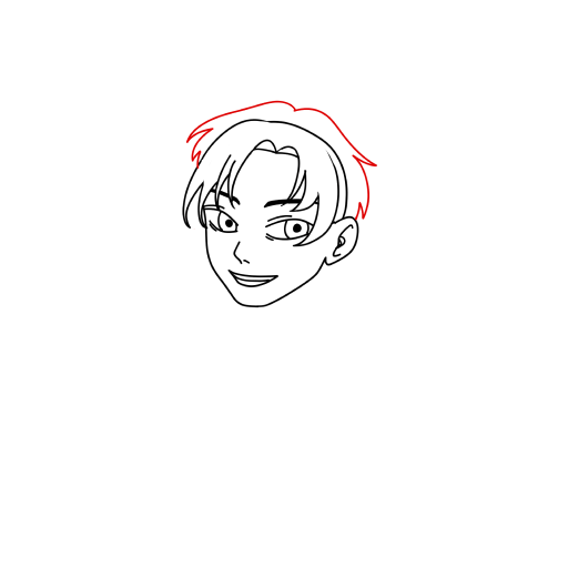Anime boy — step 8
