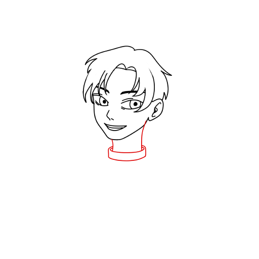 Anime boy — step 9