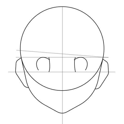 Anime head drawing tutorial — step 10