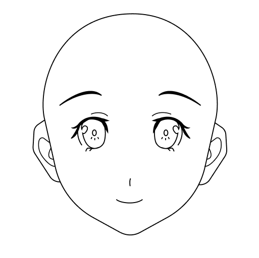 Anime head drawing tutorial