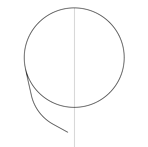 Anime head drawing tutorial — step 3