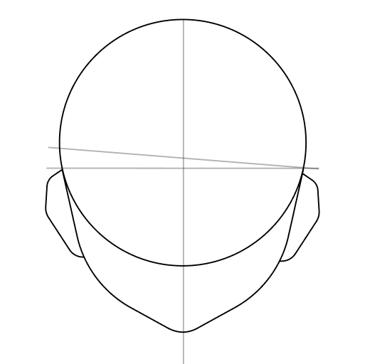 Anime head drawing tutorial — step 7