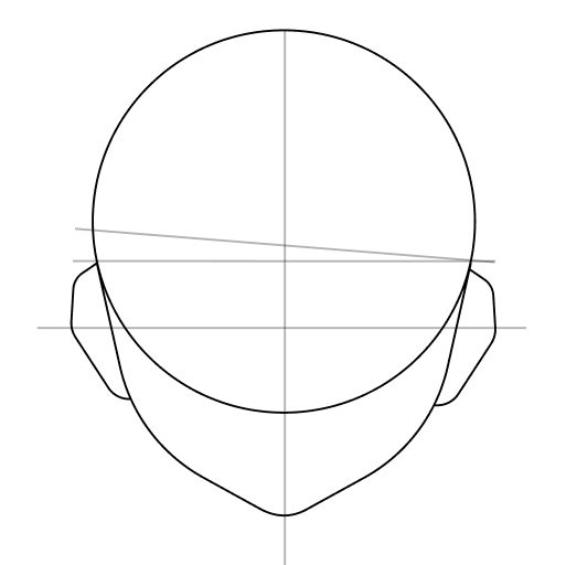 Anime head drawing tutorial — step 8