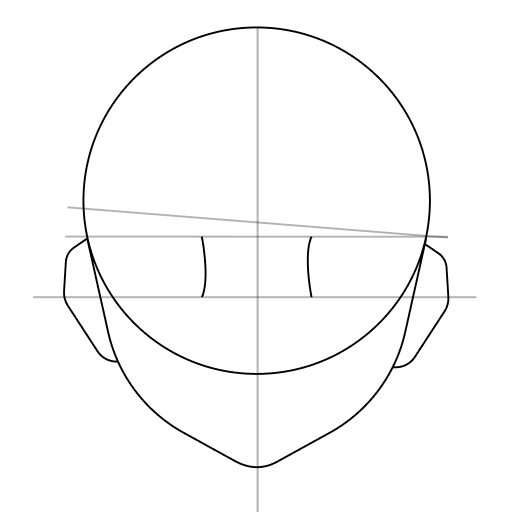 Anime head drawing tutorial — step 9