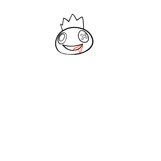 Blue Rainbow Friend — step 7