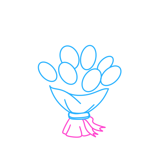 Bouquet of Flowers — step 4