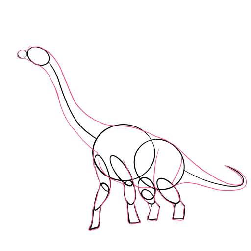Brachiosaurus — step 3
