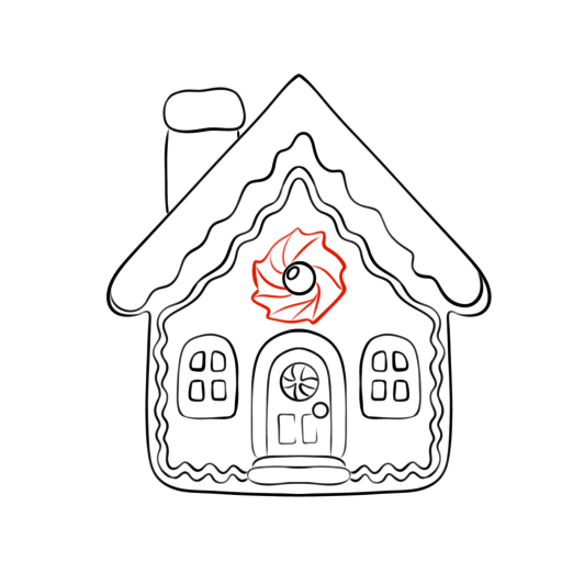 Gingerbread House — step 10