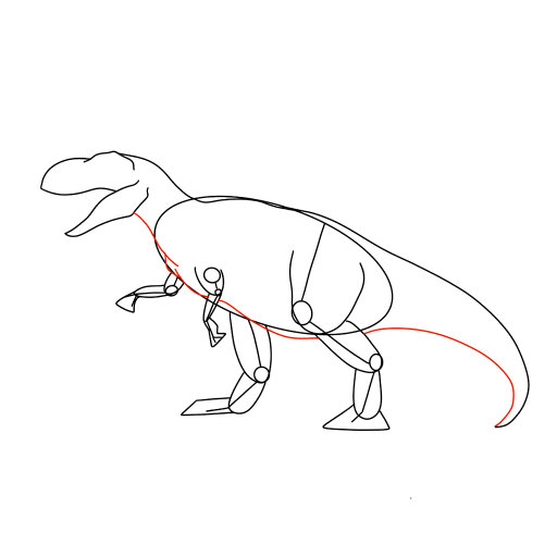 Dinosaur — step 7