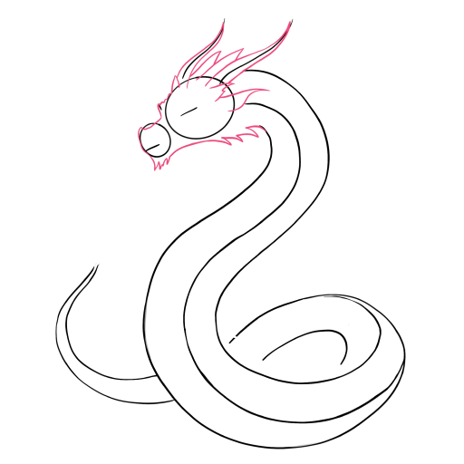 Dragon Tattoo — step 3