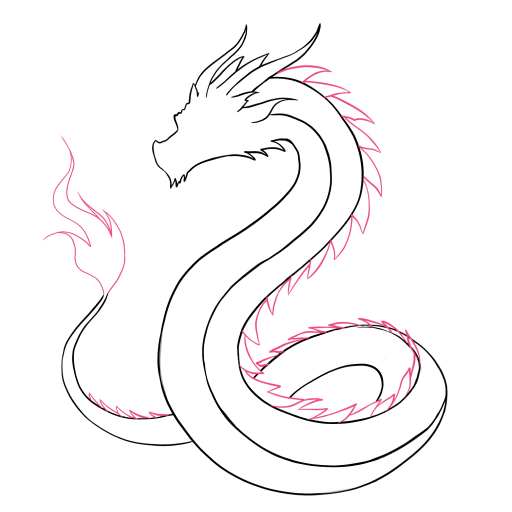 Dragon Tattoo — step 4