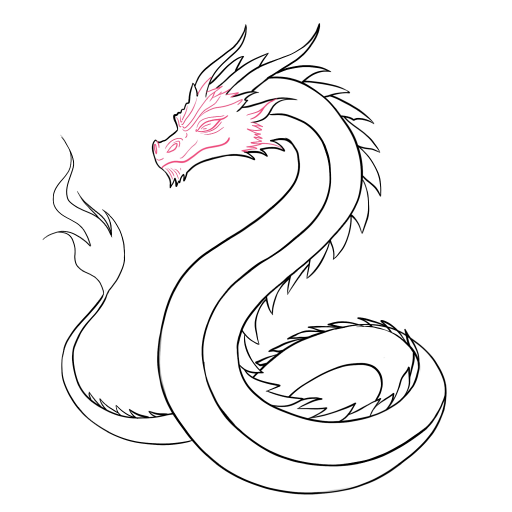 Dragon Tattoo — step 5