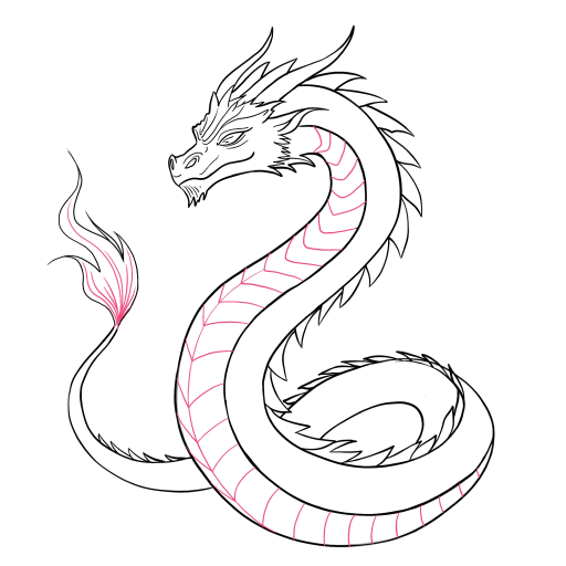 Dragon Tattoo — step 6