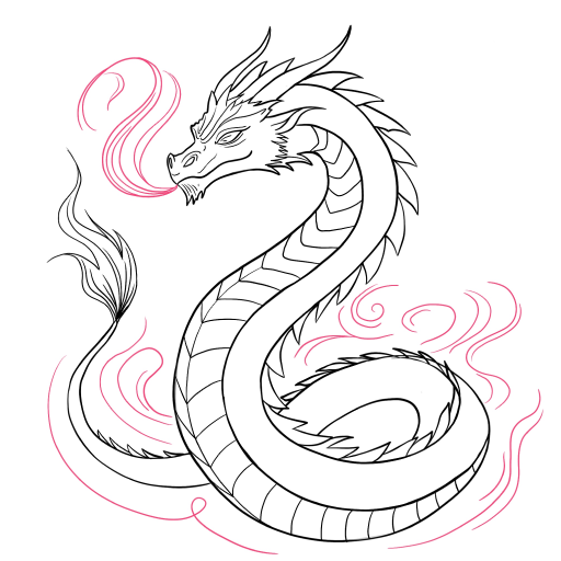 Dragon Tattoo — step 7