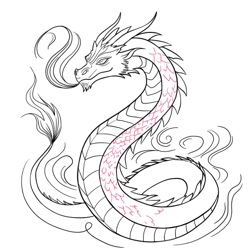 Dragon Tattoo — step 8