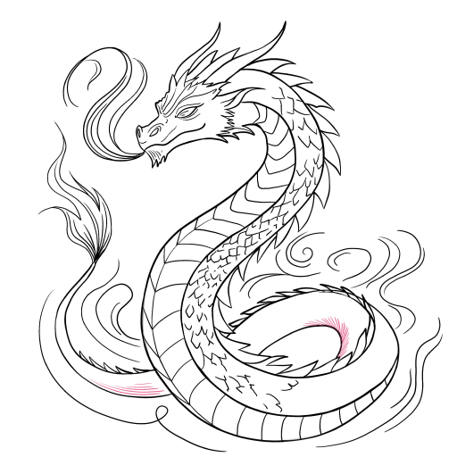 Dragon Tattoo — step 9