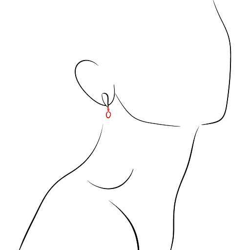 Earring on the Ear — step 3