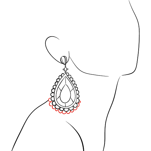 Earring on the Ear — step 9