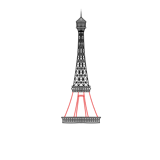 Eiffel Tower — step 8