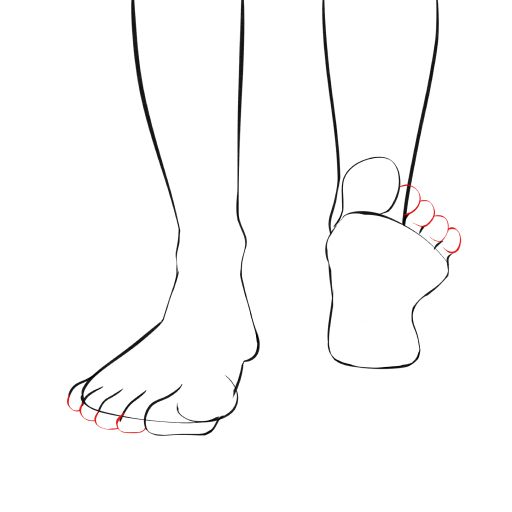 Feet — step 10