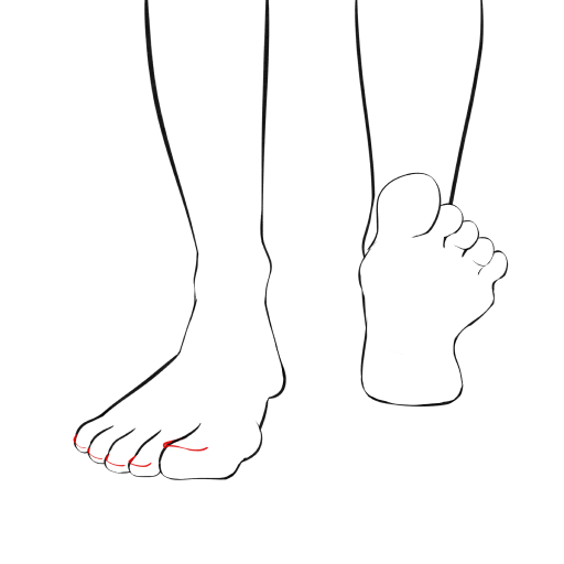 Feet — step 12