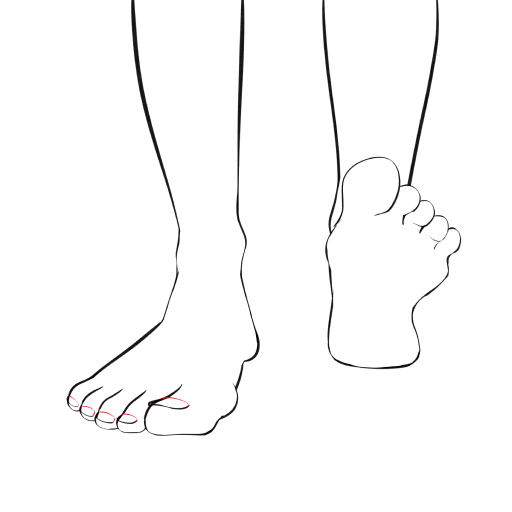 Feet — step 13