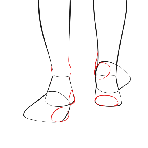 Feet — step 6