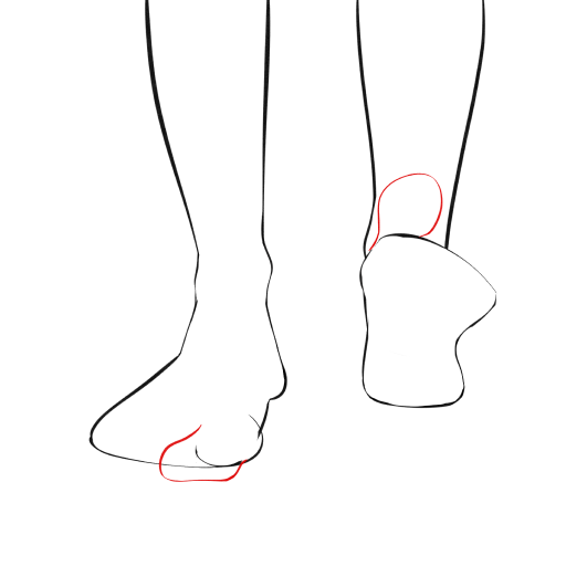 Feet — step 8