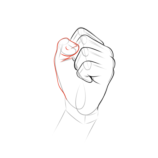 Anatomical Hand — step 11