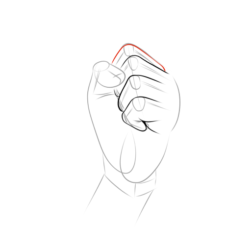 Anatomical Hand — step 9