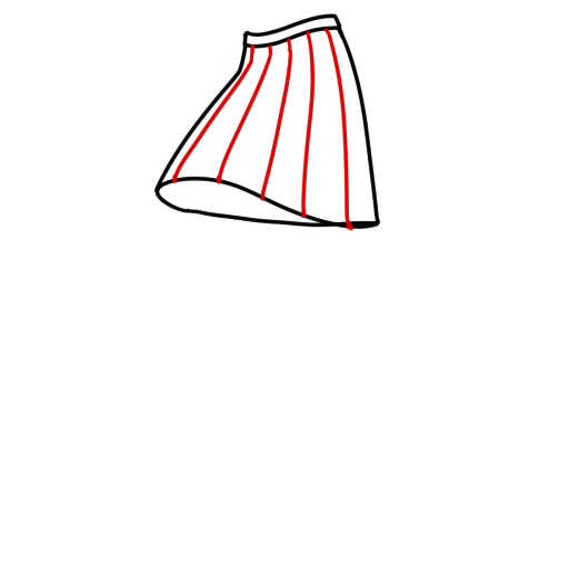 日本女学生的腿 — 步骤 5
