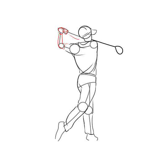 Golfer — step 10