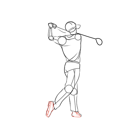 Golfer — step 11