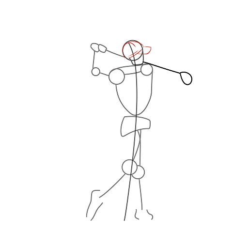 Golfer — step 7