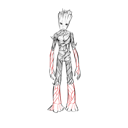 Groot — step 17