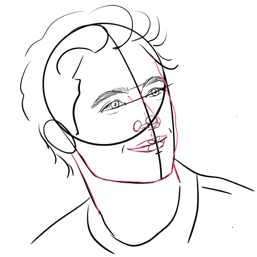 Guy in Semi-Profile — step 5