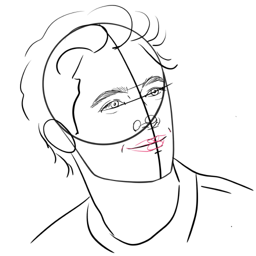 Guy in Semi-Profile — step 7