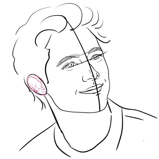 Guy in Semi-Profile — step 9