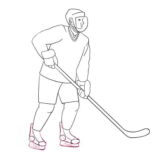 Hockey Player — step 10