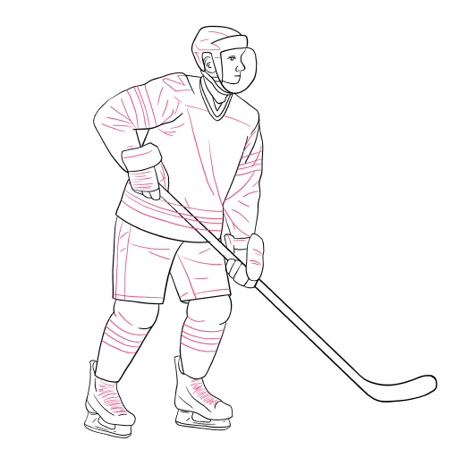 Hockey Player — step 11