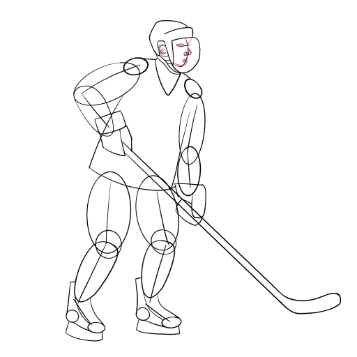 Hockey Player — step 7